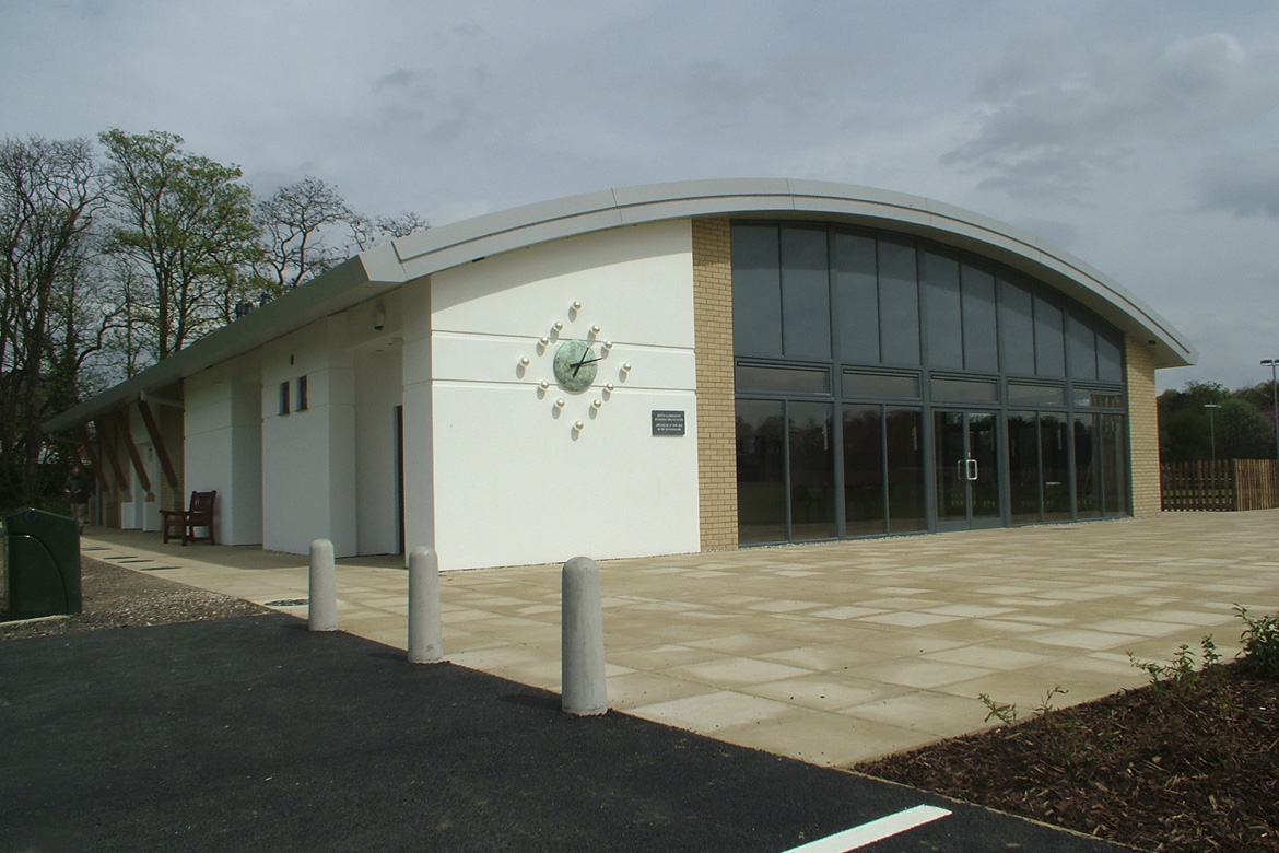 new centre building with round roof